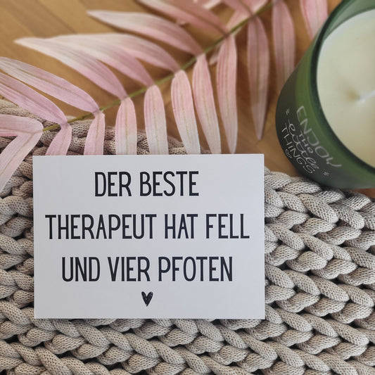 Der beste Therapeut Postkarte