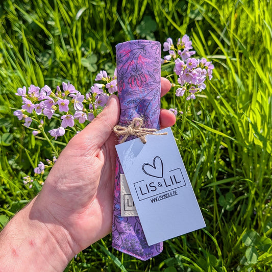 Halstuch für Hunde "Lila Zauberblüte"