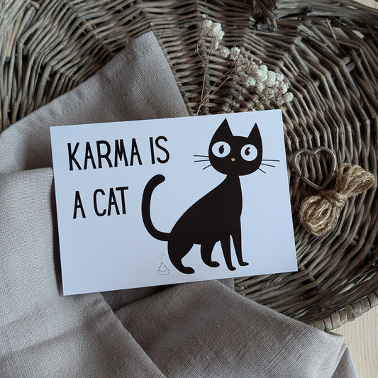 Karma Postkarte