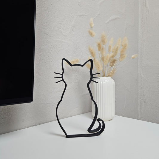 "Katze sitzend" Silhouette