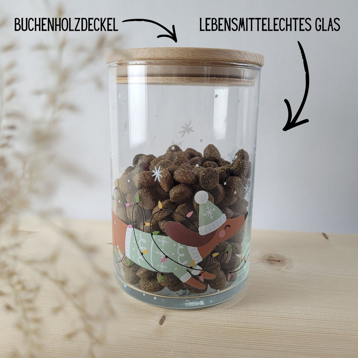 Aufbewahrungsglas Dackel