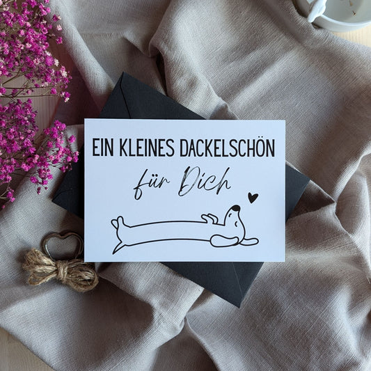 Dackelschön Postkarte