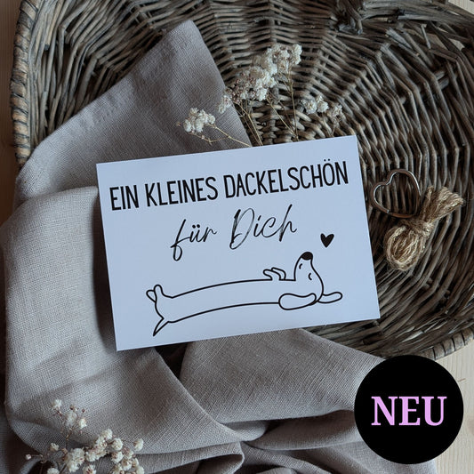 Dackelschön Postkarte