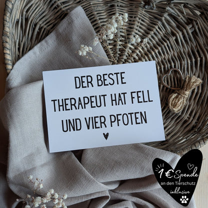 "Der beste Therapeut" Postkarte