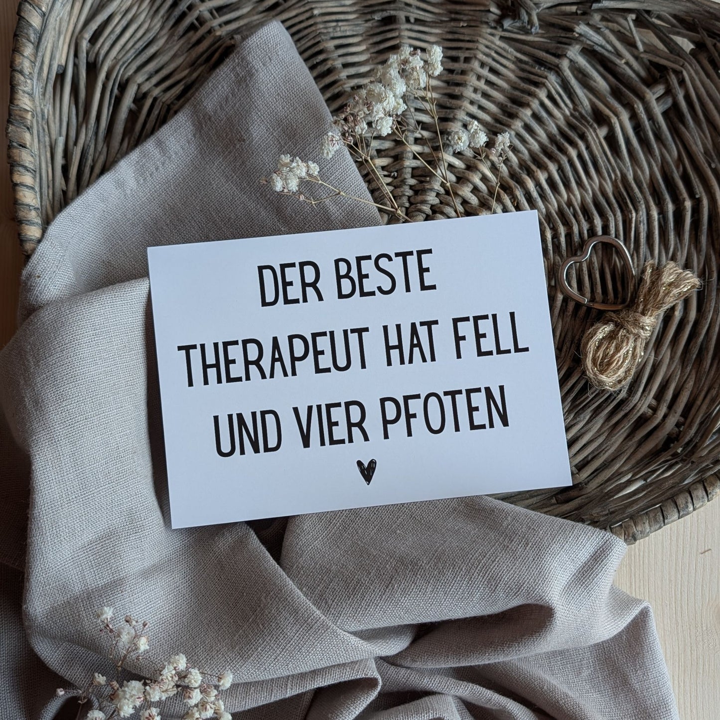 Der beste Therapeut Postkarte