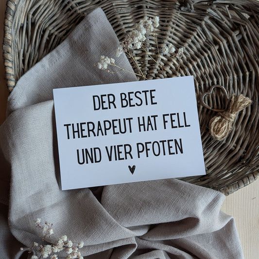 Der beste Therapeut Postkarte
