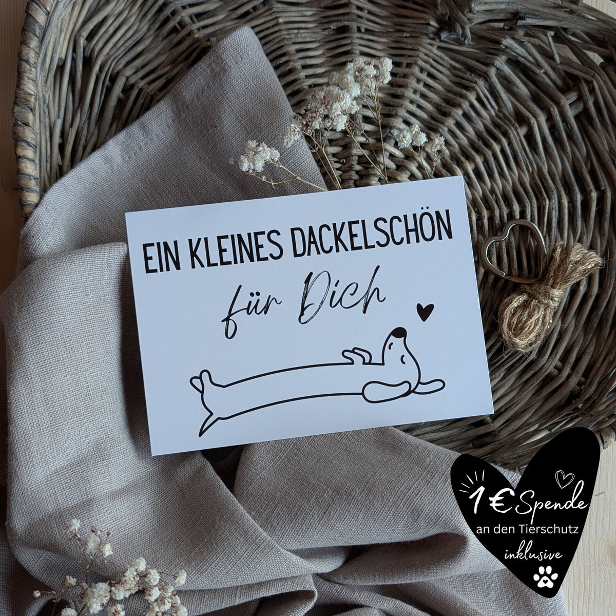 "Dackelschön" Postkarte