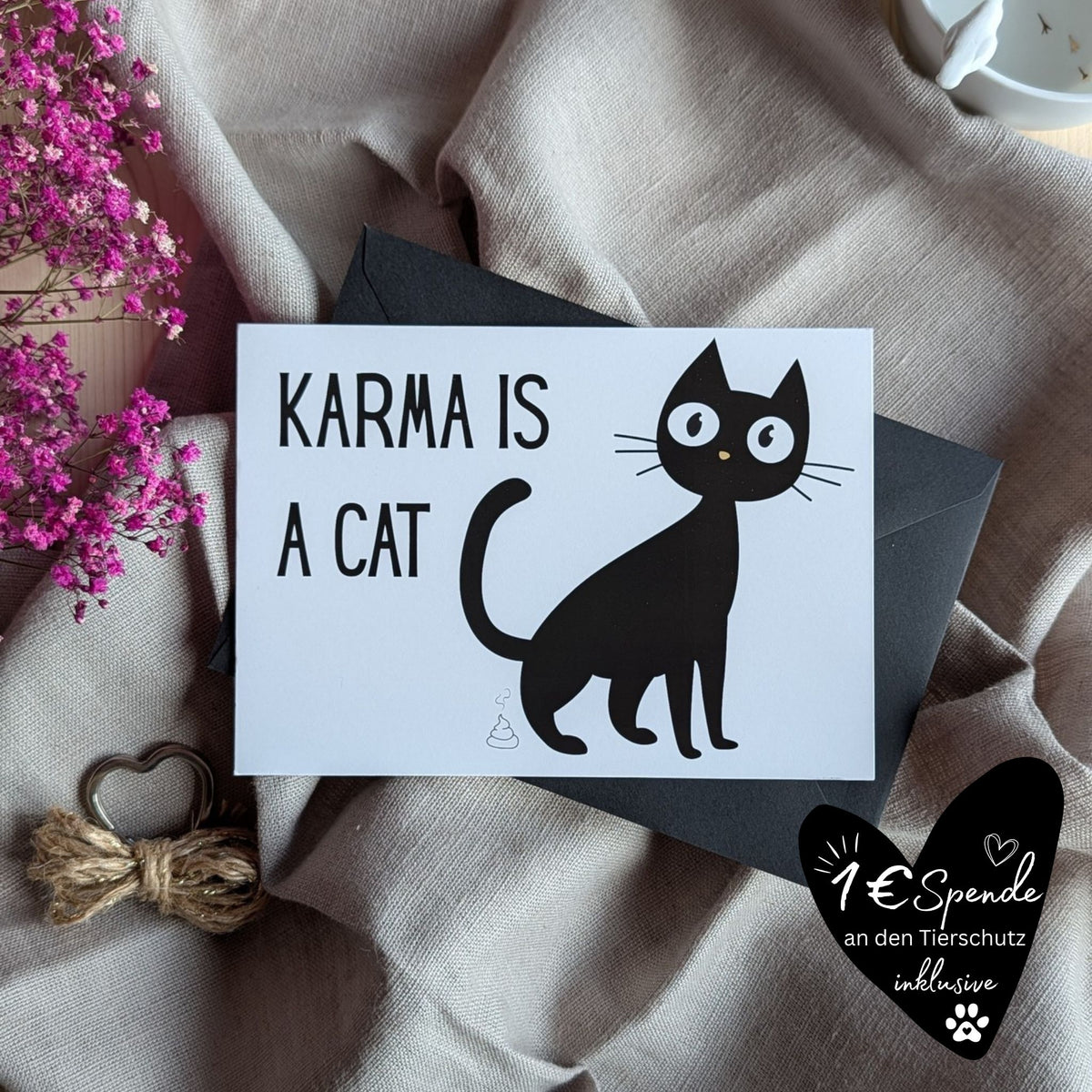 "Karma" Postkarte
