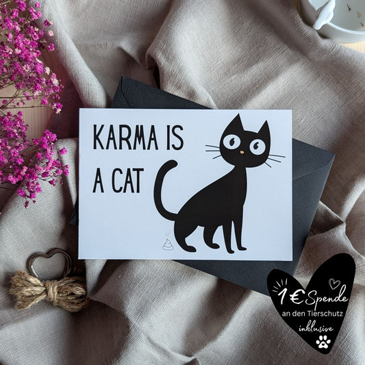 "Karma" Postkarte
