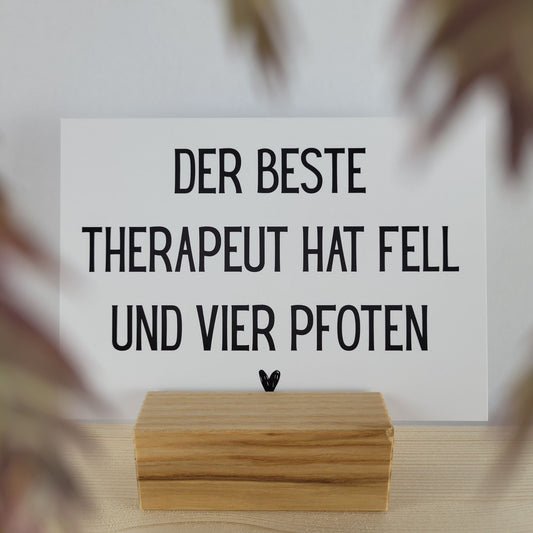 Der beste Therapeut Postkarte
