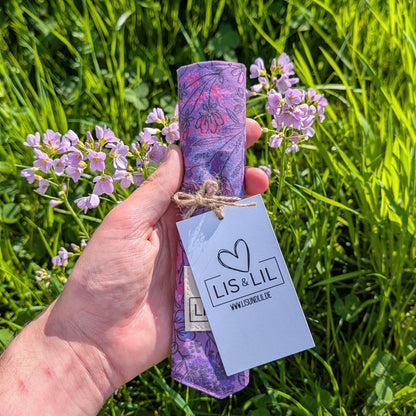 Halstuch für Hunde "Lila Zauberblüte"