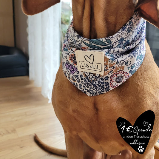 Halstuch für Hunde "Zauberblüte"