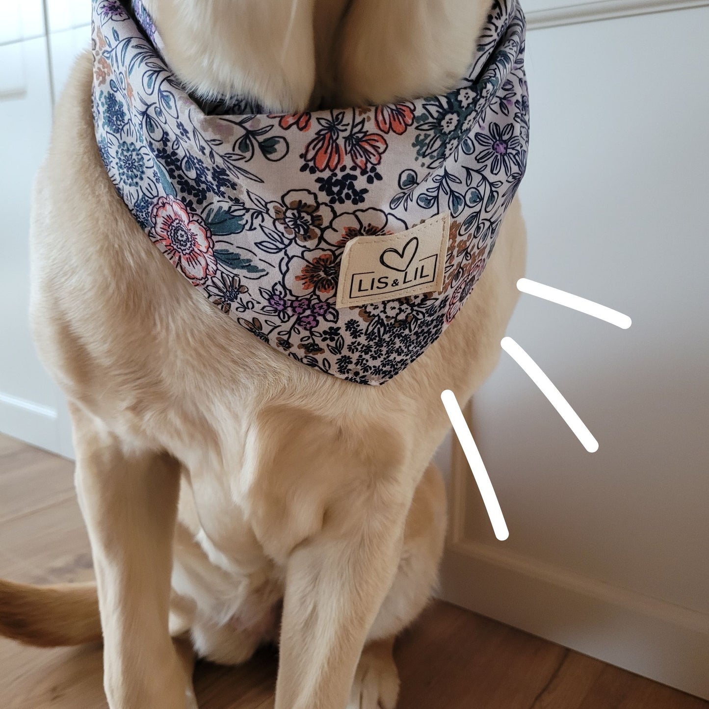 Halstuch für Hunde "Zauberblüte"