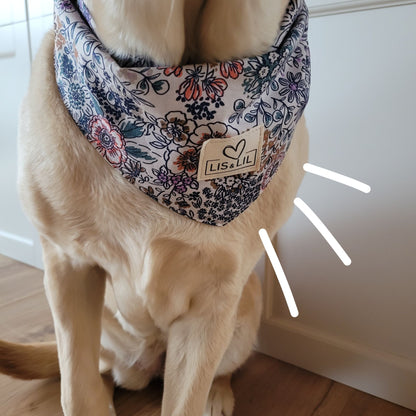Halstuch für Hunde "Zauberblüte"