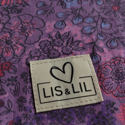 Halstuch für Hunde "Lila Zauberblüte"