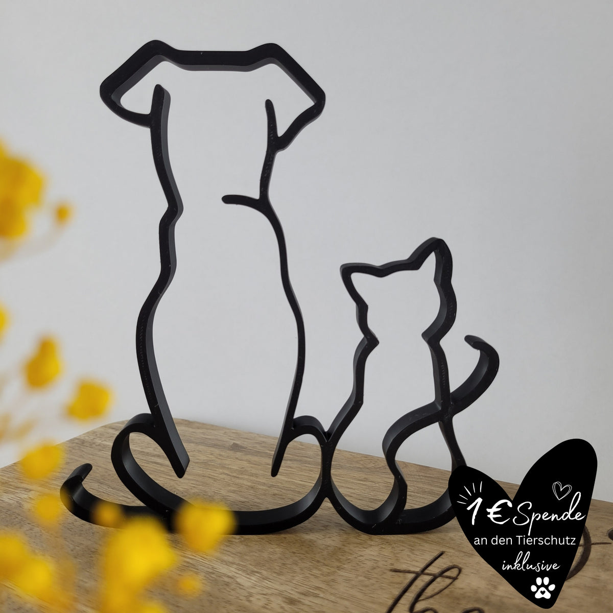 "Hund & Katze" Silhouette