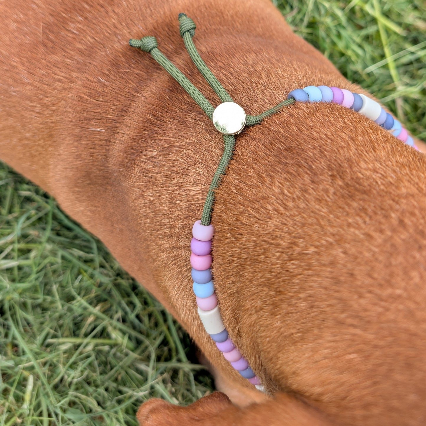 Hundekette mit EM Keramik "Pastell"