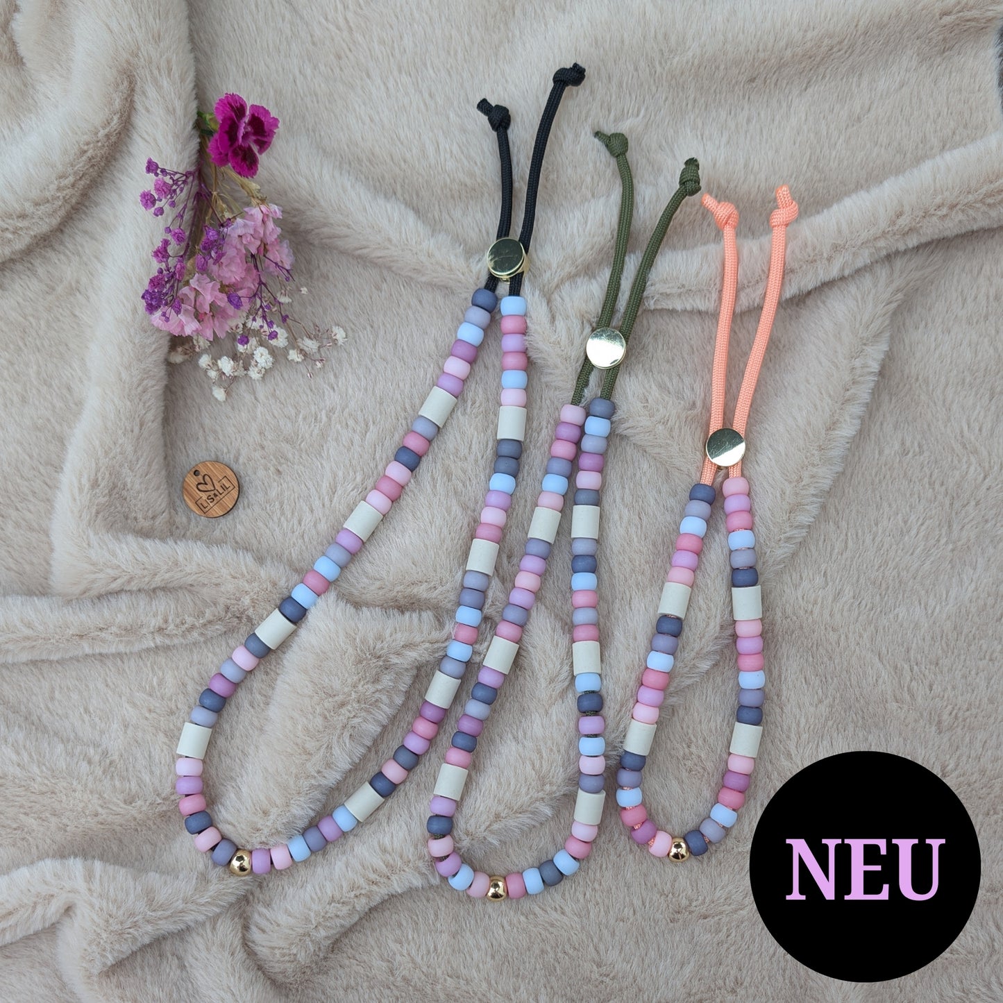 Hundekette mit EM Keramik "Pastell"