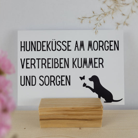Hundeküsse Postkarte