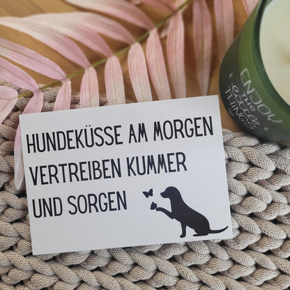 Hundeküsse Postkarte