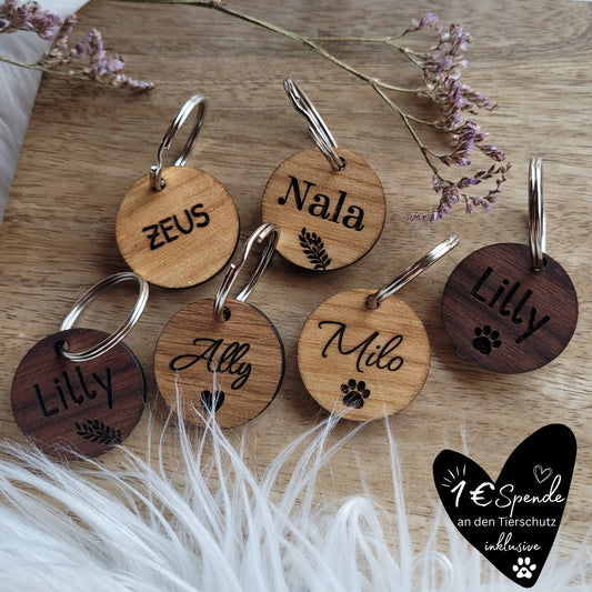 Hundemarke aus Holz