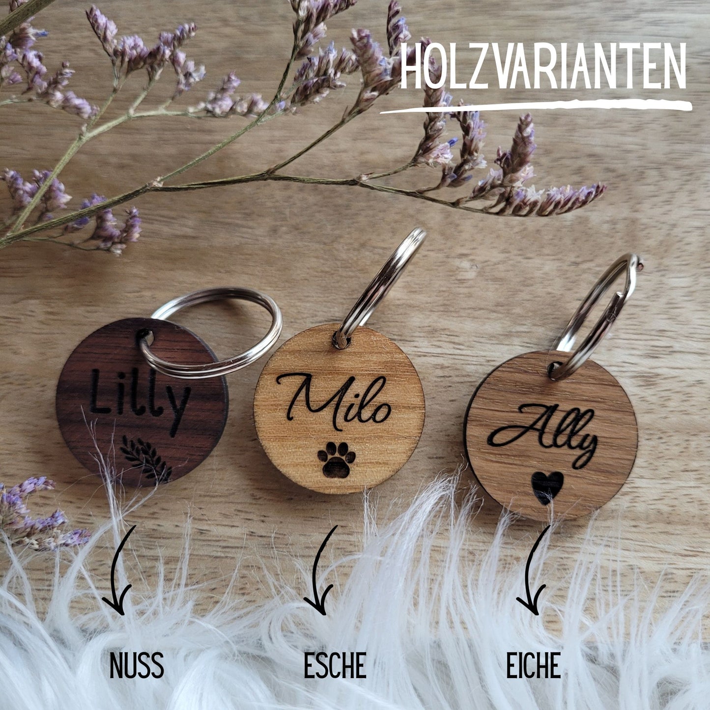 Hundemarke aus Holz