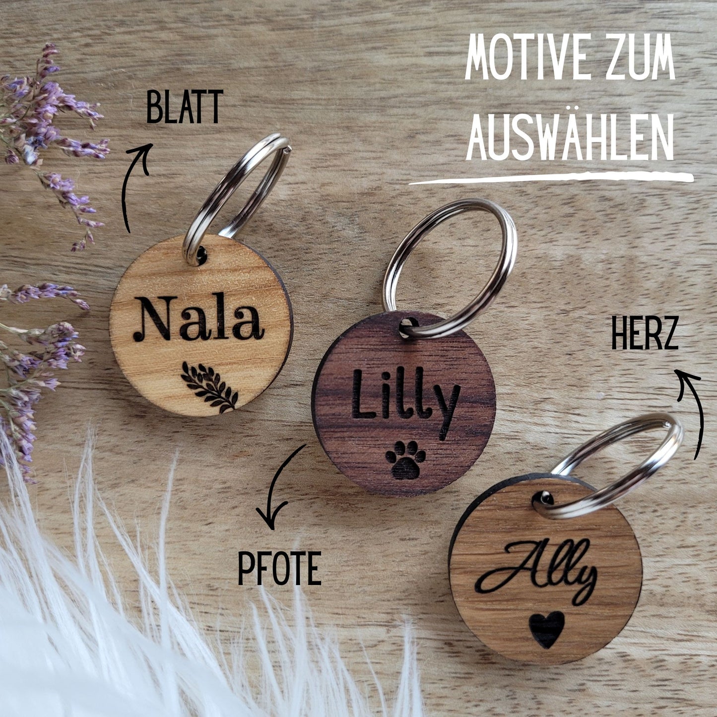 Hundemarke aus Holz