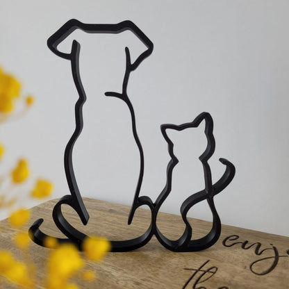 "Hund & Katze" Silhouette