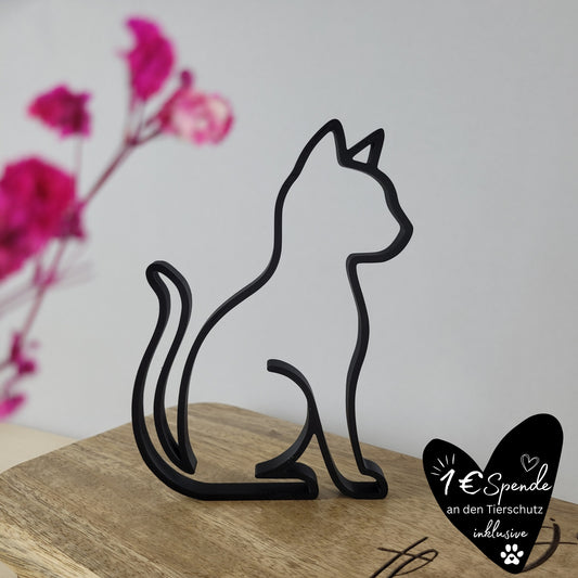 "Katze seitlich" Silhouette