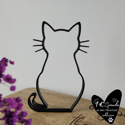 "Katze sitzend" Silhouette