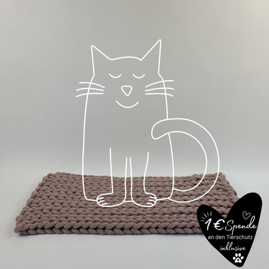 Katzenmatte "Schöne Aussicht" - violett
