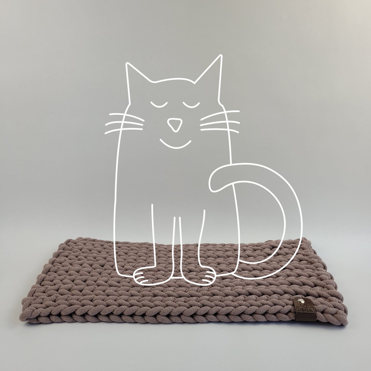 Katzenmatte "Schöne Aussicht" - violett
