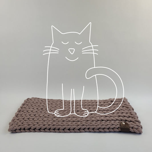 Katzenmatte "Schöne Aussicht" - violett