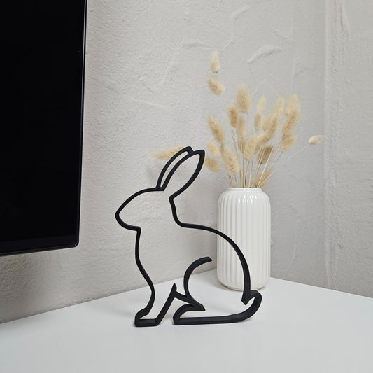 "Hase mit Stehohren" Silhouette