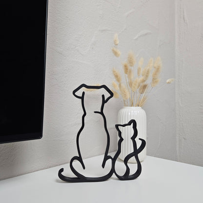 "Hund & Katze" Silhouette