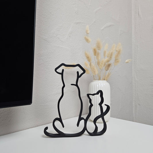 "Hund & Katze" Silhouette