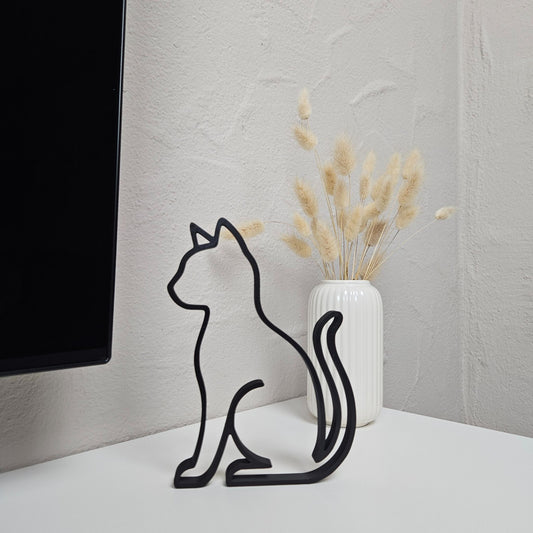 "Katze seitlich" Silhouette