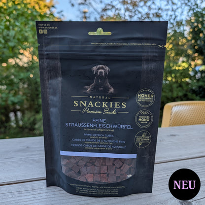 SNACKIES Straussenfleischwürfel