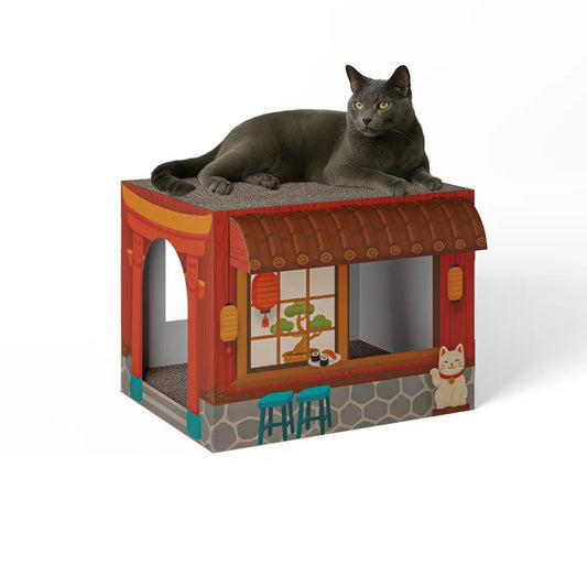 Sushi Restaurant Katzenhaus mit Kratzfläche