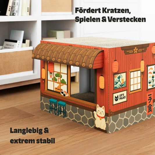 Sushi Restaurant Katzenhaus mit Kratzfläche